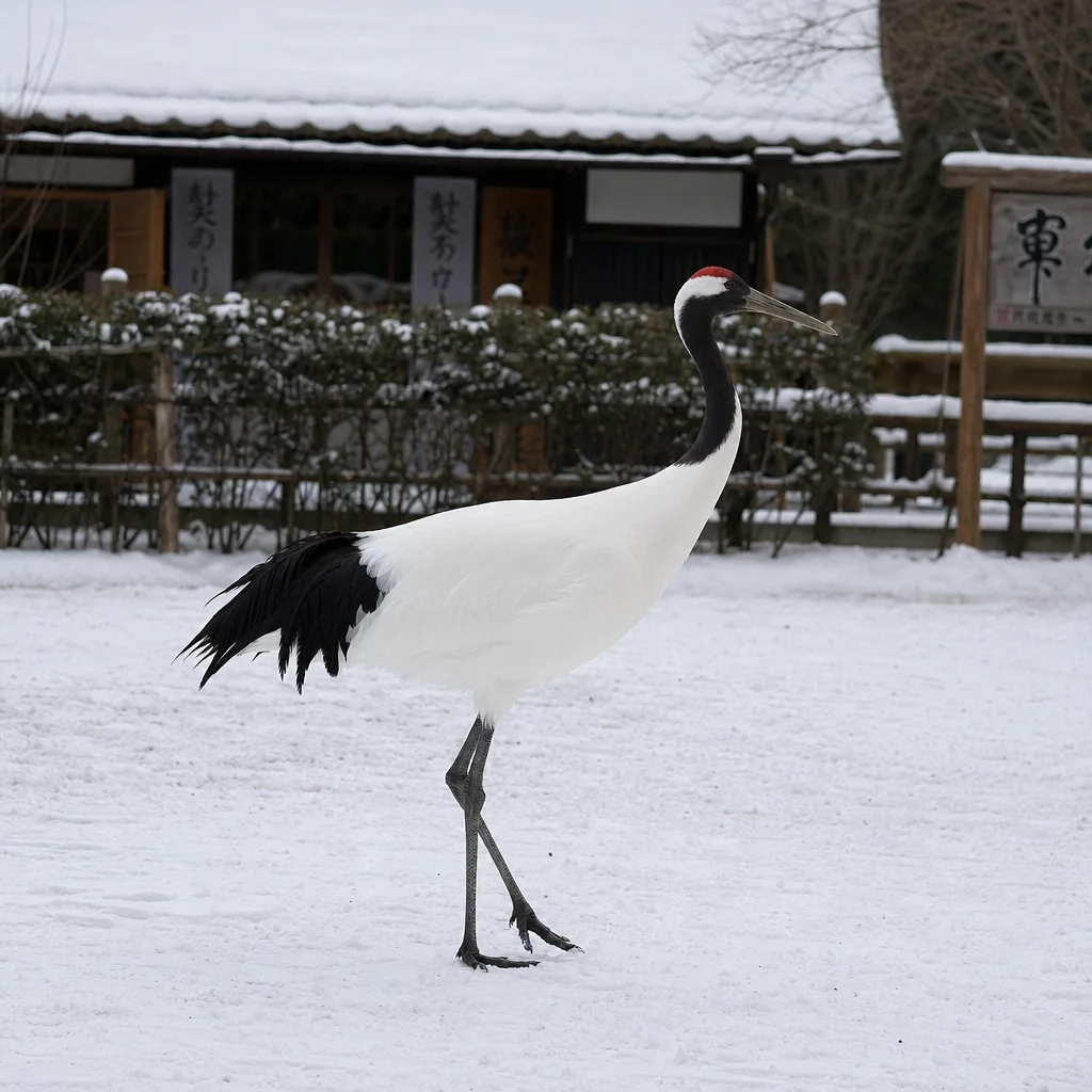 Red-Crowned Crane